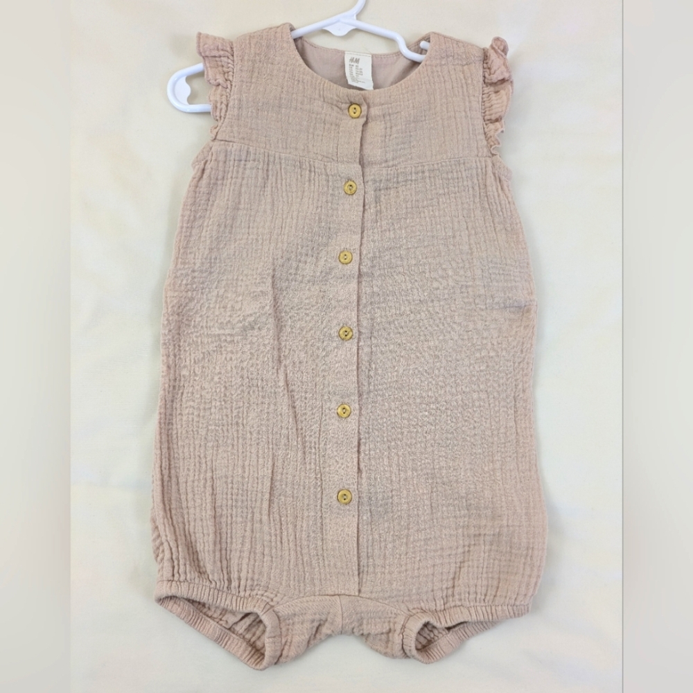 H&M Cotton Romper Suit ~ sz 1.5/2 yr
